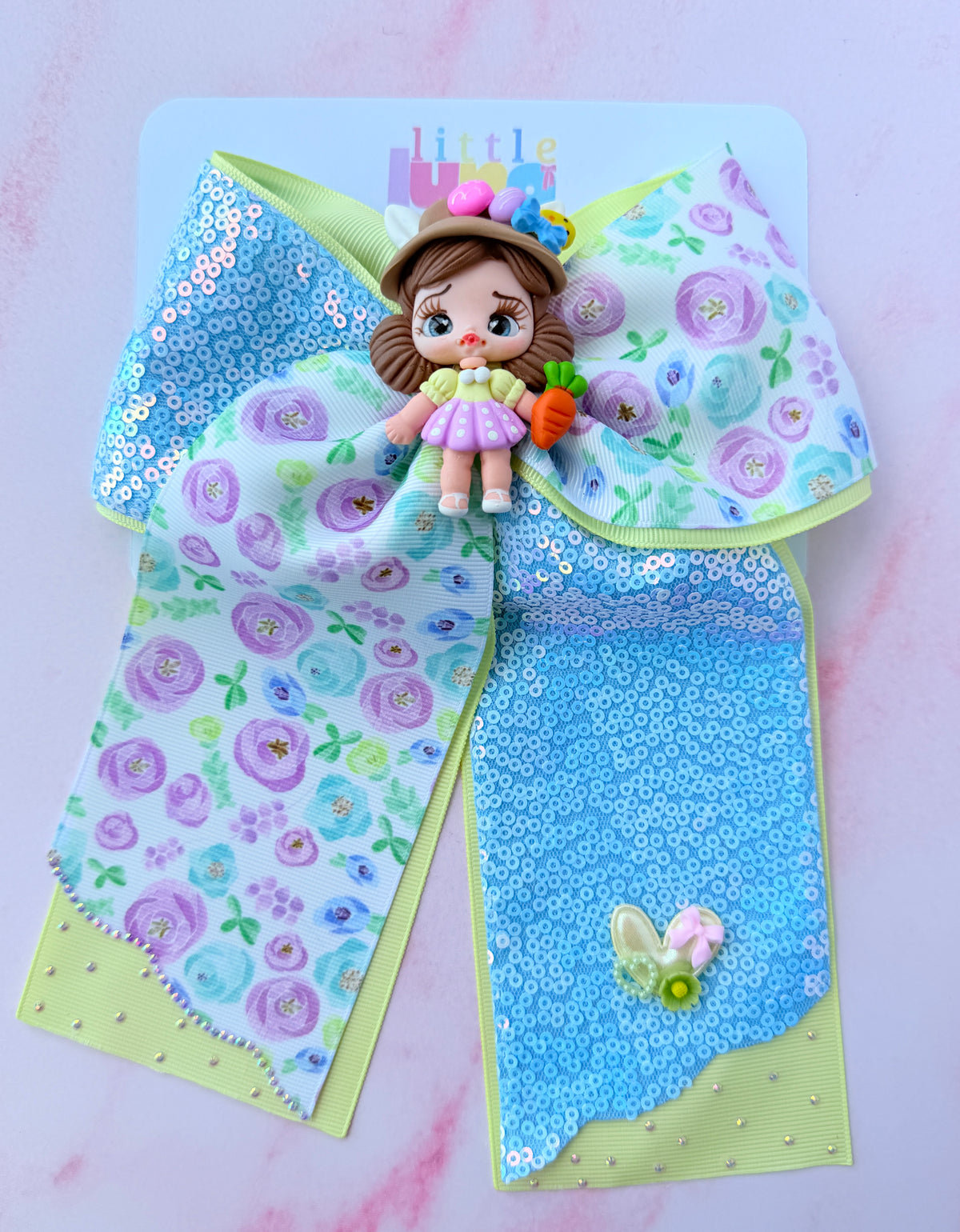 Clay Bunny Hair Bow | Moño Dulce Conejita